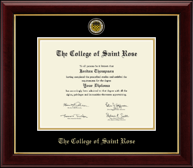 The College of Saint Rose diploma frame - Masterpiece Medallion Diploma Frame in Gallery