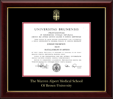 Brown University diploma frame - Gold Embossed Diploma Frame in Gallery