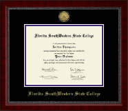 Florida Southwestern State College diploma frame - Gold Engraved Medallion Diploma Frame in Sutton