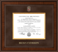 Brown University Presidential Masterpiece Diploma Frame in Madison