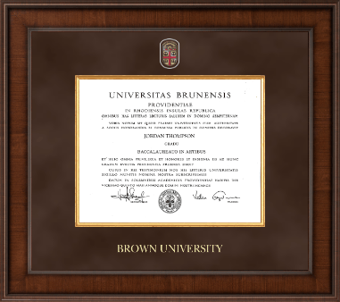 Brown University diploma frame - Presidential Masterpiece Diploma Frame in Madison