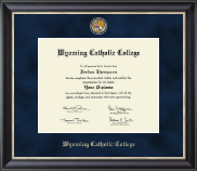 Wyoming Catholic College diploma frame - Regal Edition Diploma Frame in Noir