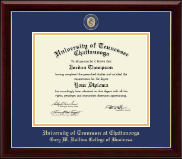 The University of Tennessee Chattanooga diploma frame - Masterpiece Medallion Diploma Frame in Gallery