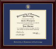 The University of Tennessee Chattanooga diploma frame - Masterpiece Medallion Diploma Frame in Gallery