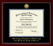 The University of Tennessee Chattanooga diploma frame - Gold Engraved Medallion Diploma Frame in Sutton