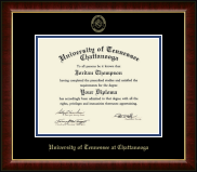 The University of Tennessee Chattanooga Gold Embossed Diploma Frame in Murano