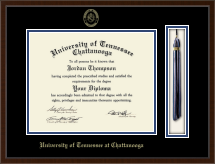 The University of Tennessee Chattanooga diploma frame - Tassel Edition Diploma Frame in Delta