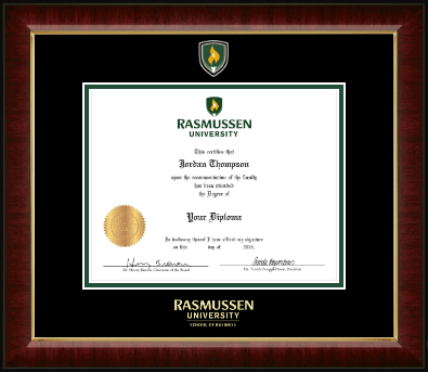 Rasmussen University diploma frame - Masterpiece Medallion Diploma Frame in Murano