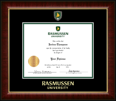 Rasmussen University diploma frame - Masterpiece Medallion Diploma Frame in Murano