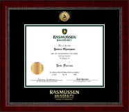 Rasmussen University diploma frame - Gold Engraved Medallion Diploma Frame in Sutton