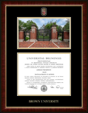 Brown University diploma frame - Campus Scene Masterpiece Diploma Frame in Murano