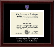 University of Washington diploma frame - Masterpiece Medallion Diploma Frame in Gallery Silver