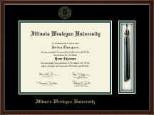 Illinois Wesleyan University Tassel Edition Diploma Frame in Delta