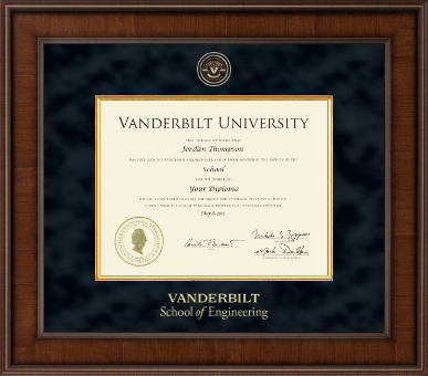 Vanderbilt University diploma frame - Presidential Masterpiece Diploma Frame in Madison