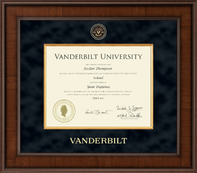 Vanderbilt University diploma frame - Presidential Masterpiece Diploma Frame in Madison