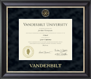 Vanderbilt University diploma frame - Regal Edition Diploma Frame in Noir
