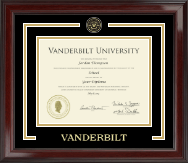 Vanderbilt University diploma frame - Showcase Edition Diploma Frame in Encore