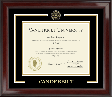Vanderbilt University diploma frame - Showcase Edition Diploma Frame in Encore
