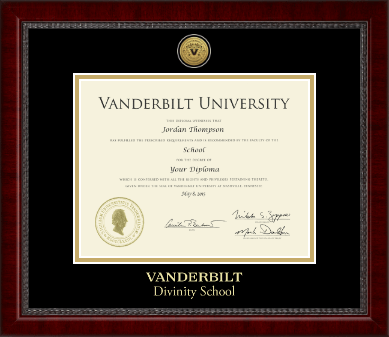 Vanderbilt University diploma frame - Gold Engraved Medallion Diploma Frame in Sutton