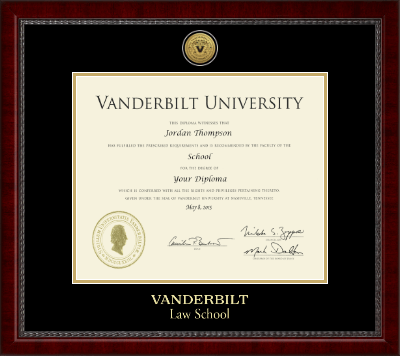 Vanderbilt University diploma frame - Gold Engraved Medallion Diploma Frame in Sutton