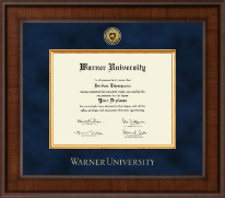 Warner University Presidential Gold Engraved Diploma Frame in Madison