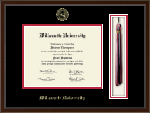 Willamette University Tassel Edition Diploma Frame in Delta