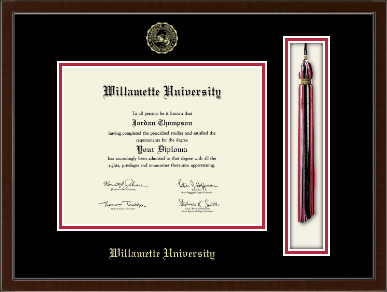 Willamette University diploma frame - Tassel & Cord Diploma Frame in Delta