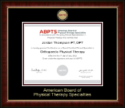 American Board of Physical Therapy Specialties certificate frame - Masterpiece Medallion Certificate Frame in Murano