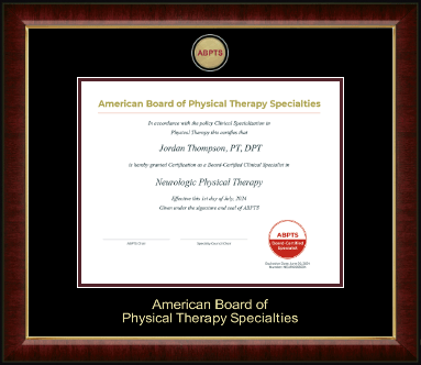 American Board of Physical Therapy Specialties certificate frame - Masterpiece Medallion Certificate Frame in Murano