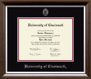 University of Cincinnati diploma frame - Silver Embossed Diploma Frame in Devonshire