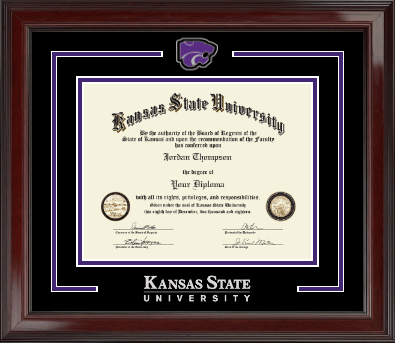 Kansas State University diploma frame - Spirit Medallion Diploma Frame in Encore