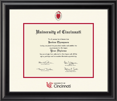 University of Cincinnati diploma frame - Dimensions Diploma Frame in Midnight