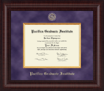 Pacifica Graduate Institute Presidential Masterpiece Diploma Frame in Premier