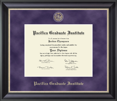 Pacifica Graduate Institute diploma frame - Regal Edition Diploma Frame in Noir
