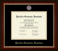 Pacifica Graduate Institute diploma frame - Masterpiece Medallion Diploma Frame in Murano