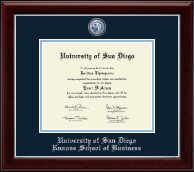 University of San Diego diploma frame - Masterpiece Medallion Diploma Frame in Gallery Silver