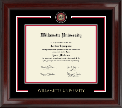 Willamette University diploma frame - Showcase Edition Diploma Frame in Encore