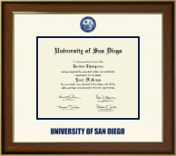 University of San Diego Dimensions Diploma Frame in Westwood