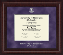 University of Wisconsin Whitewater Presidential Masterpiece Diploma Frame in Premier