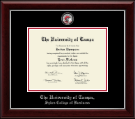 University of Tampa Masterpiece Medallion Diploma Frame in Gallery Silver