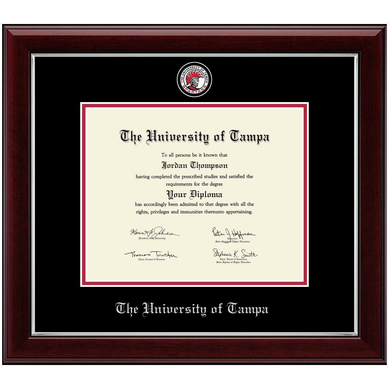Masterpiece Medallion Diploma Frame in Gallery Silver University of