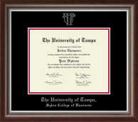 University of Tampa Silver Embossed Diploma Frame in Devonshire