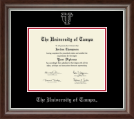 University of Tampa diploma frame - Silver Embossed Diploma Frame in Devonshire