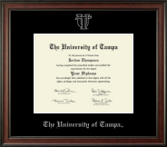 University of Tampa Silver Embossed Diploma Frame in Studio