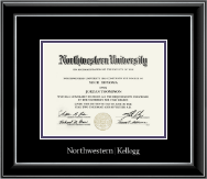 University of South Florida diploma frame - Silver Embossed Diploma Frame in Onyx Silver