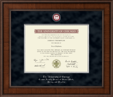 University of Chicago diploma frame - Presidential Masterpiece Diploma Frame in Madison