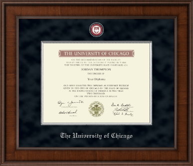 University of Chicago diploma frame - Presidential Masterpiece Diploma Frame in Madison