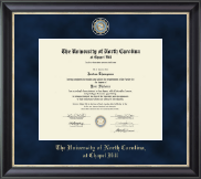 University of North Carolina Chapel Hill Regal Edition Diploma Frame in Noir