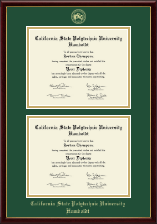 California State Polytechnic University Humboldt diploma frame - Double Diploma Frame in Galleria