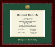Marywood University Gold Engraved Medallion Diploma Frame in Sutton